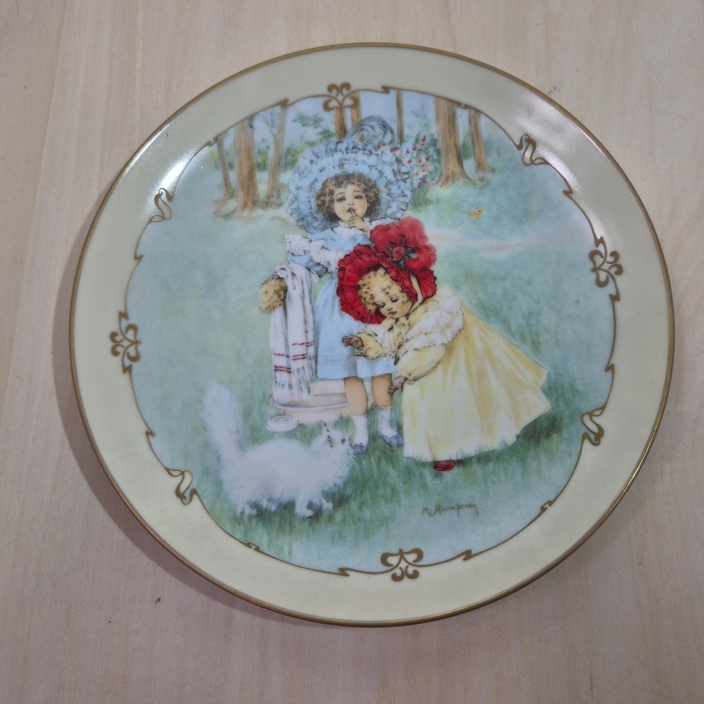 Hamilton Collection Maud Humphrey Bogart Kitty's Bath Little Ladies Plate 1990